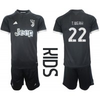 Fotbalové Dres Juventus Timothy Weah #22 Dětské Alternativní 2023-24 Krátký Rukáv (+ trenýrky)